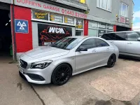 Used Mercedes CLA200 AMG line 156 HP (114 kW) 2018 Silver Sedan