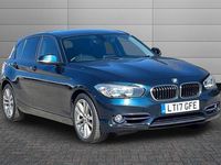 Used BMW 118 Sport Line 136 HP (100 kW) 2017 Blue Hatchback