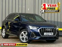 Used Audi Q3 S-Line 150 HP (110 kW) 2022 Blue SUV