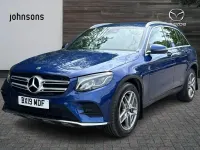 Used Mercedes GLC220 AMG line 168 HP (123 kW) 2019 Blue SUV