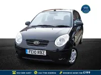 Used Kia Picanto 60 HP (44 kW) 2010 Black Hatchback