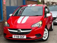 Used Vauxhall Corsa 73 HP (53 kW) 2018 Red Hatchback