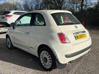 Used Fiat 500 Lounge 69 HP (50 kW) 2009 White Cabriolet