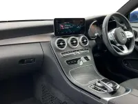 Used Mercedes C300 AMG line 258 HP (189 kW) 2020 Blue Coupe