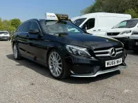 Käytetty Mercedes C300 AMG line 2016 Musta Farmari