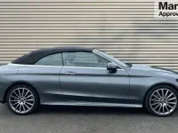 Used Mercedes C220 AMG line 170 HP (125 kW) 2017 Grey Cabriolet