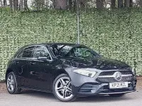 Used Mercedes A250 AMG line 218 HP (160 kW) 2021 Black Hatchback