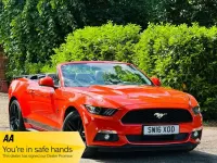 Used Ford Mustang Convertible 317 HP (233 kW) 2016 Orange Cabriolet