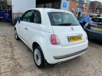 Used Fiat 500 Lounge 69 HP (50 kW) 2014 White Hatchback