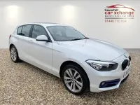 Used BMW 118 Sport Line 136 HP (100 kW) 2018 White Hatchback