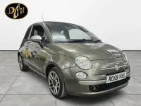 Used Fiat 500 69 HP (50 kW) 2009 Green Cabriolet