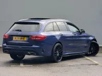 Used Mercedes C220 AMG line 2018 Blue Estate