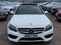 Used Mercedes C220 AMG line 170 HP (125 kW) 2017 White Estate