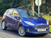 Usado Ford Fiesta Titanium 2015 Azul Utilitario
