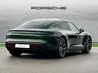 Used Porsche Taycan Black Edition 439 kW (598 HP) 2025 Oak green metallic neo Sedan