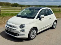 Used Fiat 500 Lounge 2016 White Hatchback