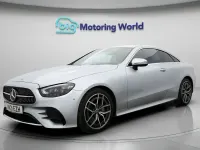 Used Mercedes E220 AMG line 194 HP (142 kW) 2021 Silver Coupe