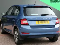 Used Skoda Fabia SE Drive 95 HP (69 kW) 2021 Titan blue metallic Hatchback