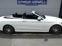 Used Mercedes C220 AMG line 170 HP (125 kW) 2018 White Cabriolet