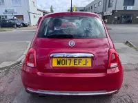 Used Fiat 500 Lounge 69 HP (50 kW) 2017 Red Hatchback