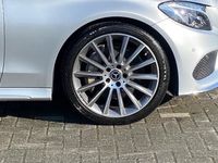 Used Mercedes C250 AMG line 204 HP (150 kW) 2018 Iridium silver Cabriolet