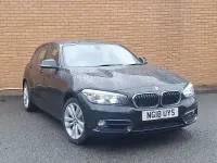 Used BMW 118 Sport Line 136 HP (100 kW) 2018 Black Hatchback