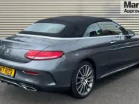 Used Mercedes C220 AMG line 170 HP (125 kW) 2017 Grey Cabriolet