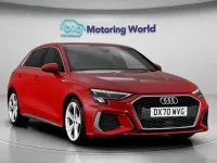 Used Audi A3 Sportback S-Line 150 HP (110 kW) 2020 Red Hatchback