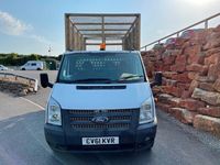 used Ford Transit TDCi 115ps FLATBED CAGE DROPSIDE TAILIFT TRUCK NEW MOT EX COMPANY VAN
