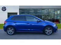 Used VW Polo R-line 115 HP (84 kW) 2019 Reef blue metallic Hatchback
