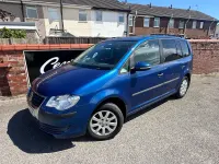 Used VW Touran S 102 HP (75 kW) 2010 Blue MPV