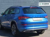 Used Skoda Kodiaq SportLine 196 HP (144 kW) 2021 Race blue metallic SUV