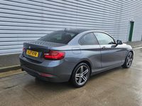 Used BMW 218 Sport Line 136 HP (100 kW) 2017 Grey Coupe