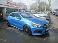 Used Mercedes A200 AMG 136 HP (100 kW) 2014 Blue Hatchback