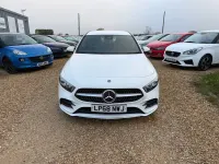 Used Mercedes A180 AMG line 136 HP (100 kW) 2018 White Hatchback
