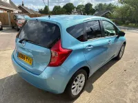 Used Nissan Note Acenta 80 HP (58 kW) 2015 Blue Hatchback