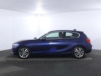 Used BMW 118 Sport Line 136 HP (100 kW) 2016 Blue Hatchback