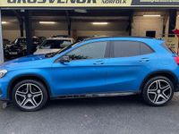 Used Mercedes GLA220 AMG line 177 HP (130 kW) 2015 Blue SUV