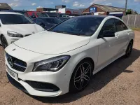 Used Mercedes CLA220 AMG line 177 HP (130 kW) 2017 White Sedan