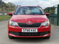 Used Skoda Fabia SE 90 HP (66 kW) 2016 Red Estate