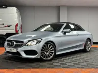Used Mercedes C220 AMG line 170 HP (125 kW) 2018 Silver Cabriolet