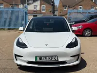 Used Tesla Model 3 Standard Range 239 kW (325 HP) 2021 White Sedan
