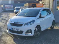 Used Peugeot 108 Allure 82 HP (60 kW) 2017 White Hatchback