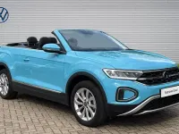 Used VW T-Roc Cabriolet Style 150 HP (110 kW) 2022 Blue Cabriolet