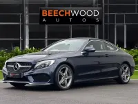 Usado Mercedes C220 AMG line 170 HP (125 kW) 2017 Azul Coupé