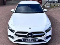 Used Mercedes A200 AMG line 163 HP (119 kW) 2019 White Hatchback