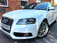 Used Audi A3 Sportback S-Line 2009 White Hatchback