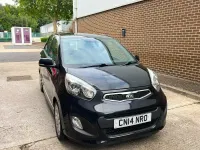 Used Kia Picanto 84 HP (61 kW) 2014 Black Hatchback