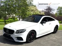 Käytetty Mercedes E220 AMG line 2018 Valkoinen Coupe - kaksiovinen