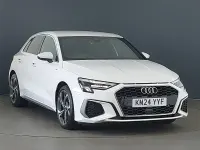 Used Audi A3 S-Line 110 HP (80 kW) 2024 White Hatchback